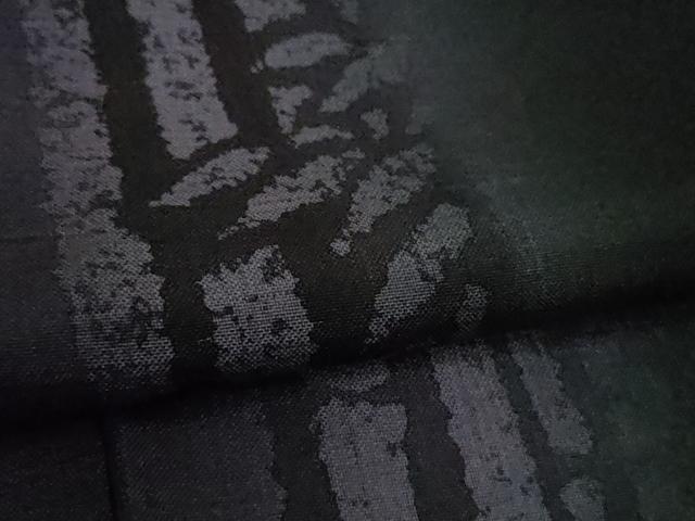 平和屋着物□極上 夏物 紗紬 笹竹間道 黒地 逸品 DZAA9219kh5 【公式通販】