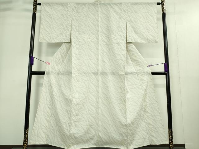 平和屋着物□極上 夏物 本場大島紬 白大島 夏大島 大島紬美幸 マリンスノー