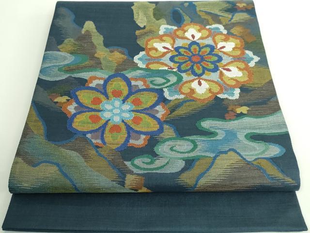 平和屋着物■極上　西陣　川島織物　太鼓柄袋帯　正倉院花文　逸品　DZAA9329kh5