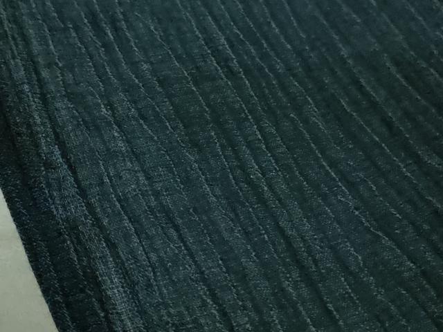 平和屋着物■極上　夏物　男性　上布　麻　色無地　濃藍色　逸品　DZAA9385kh5_5