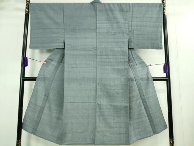 平和屋着物■極上　男性　紬　単衣　色無地　薄花色　逸品　未使用　DZAA9386kh5