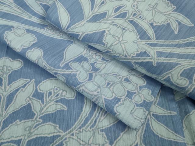 平和屋着物■極上　夏物　竺仙　浴衣　綿　花唐草文　逸品　DZAA9425kh5