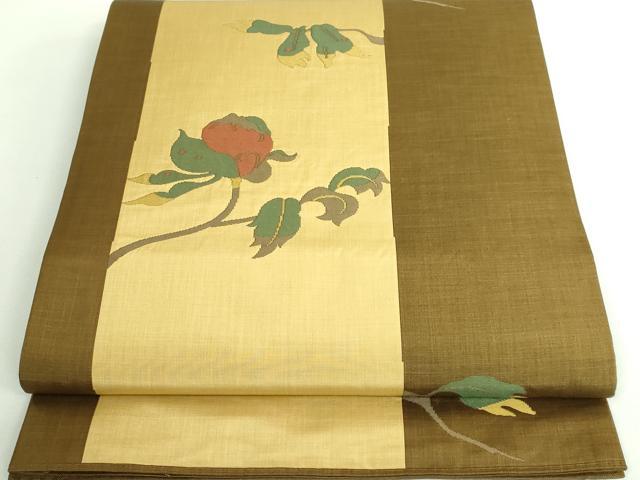 平和屋着物■極上　名門木屋太　今河織物　六通柄袋帯　枝花文　逸品　DZAA9474kh5