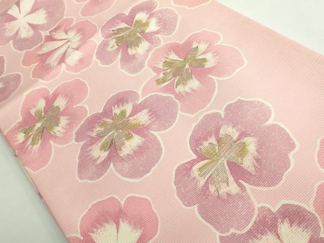 平和屋着物■極上　夏物　絽塩瀬　全通柄袋帯　舞花文　金銀彩　逸品　DZAA9484kh5_1