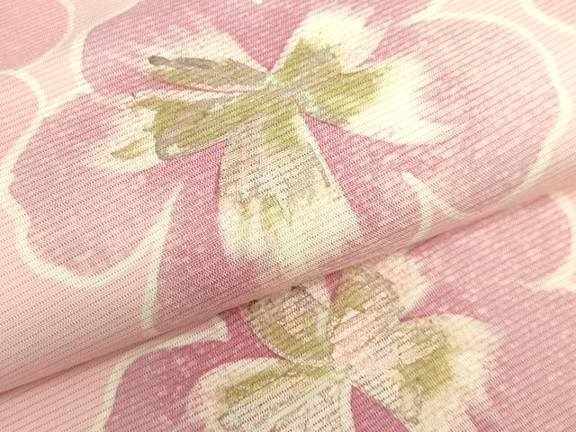 平和屋着物■極上　夏物　絽塩瀬　全通柄袋帯　舞花文　金銀彩　逸品　DZAA9484kh5_2