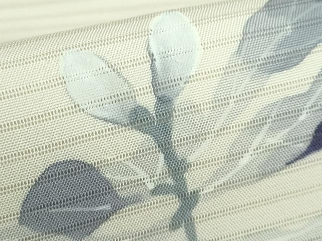 平和屋着物■極上　夏物　下川響　絽塩瀬　九寸名古屋帯　手描き　花のひびき　金彩　逸品　DZAA9486kh5_4