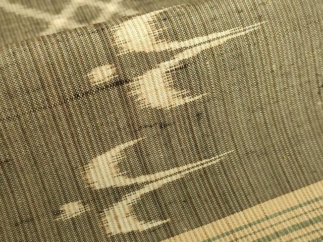 平和屋着物□極上 本場琉球絣 九寸名古屋帯 紬地 絣文様