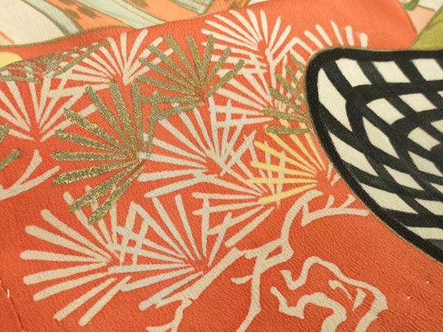 平和屋本店□極上 アンティーク 大正ロマン 色留袖 お引きずり・お