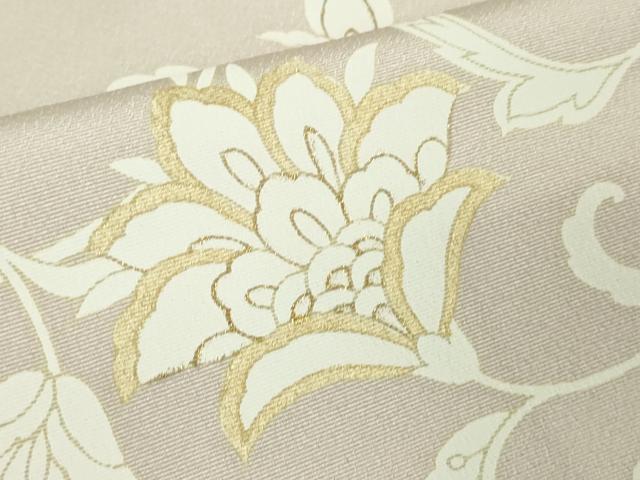 平和屋本店□極上 訪問着 更紗花文 薄桜色地 金彩 逸品 未