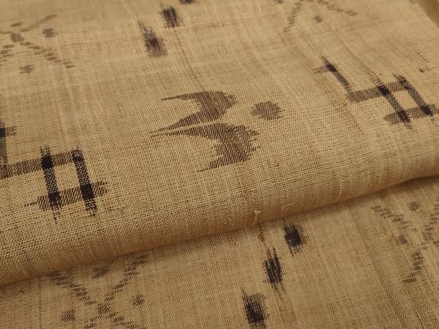 平和屋着物□極上 夏物 紗紬 琉球絣文様 逸品 DZAA9585kh5