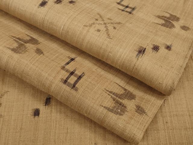 平和屋着物■極上　夏物　紗紬　琉球絣文様　逸品　DZAA9585kh5