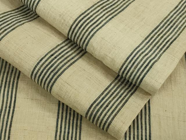 平和屋着物■極上　夏物　紗紬　間道　麻・正絹　逸品　DZAA9587kh5