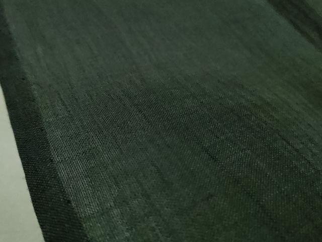 平和屋着物■極上　夏物　男性　本場小千谷ちぢみ　麻　色無地　蝉色　逸品　DZAA9598kh5_6