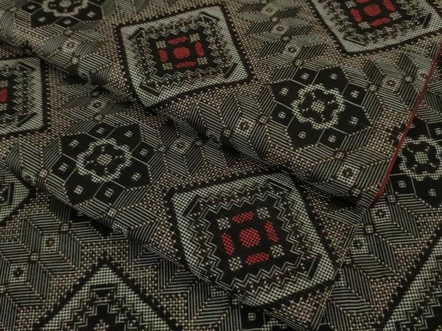 平和屋着物■希少　本場大島紬　龍郷絣　逸品　DZAA9606kh5