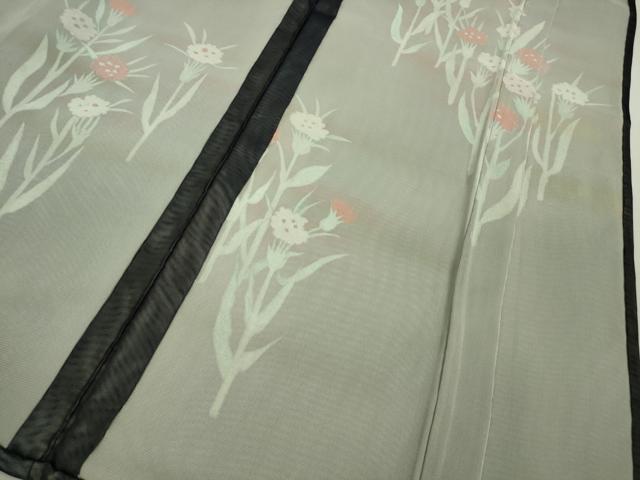 平和屋着物□極上 訪問着 無双 紗袷 紗×紗 草花文 濃