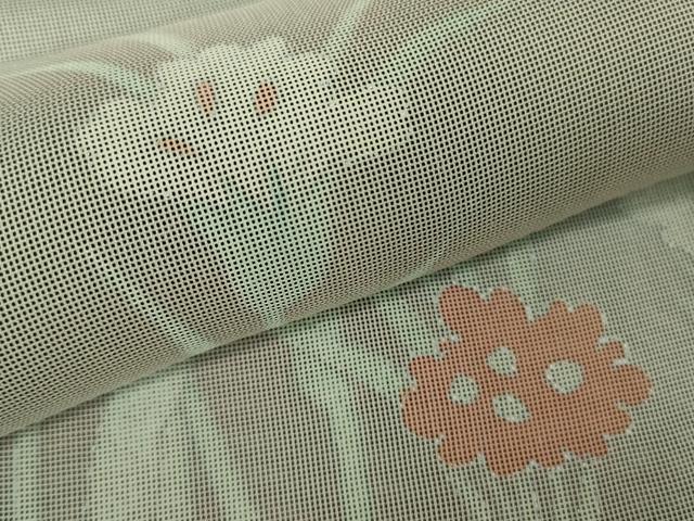 平和屋着物□極上 訪問着 無双 紗袷 紗×紗 草花文 濃