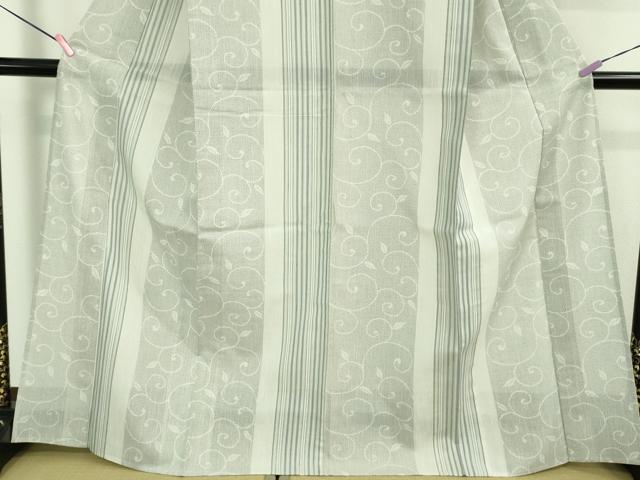平和屋着物■極上　夏物　本塩沢　夏塩沢　110亀甲　唐草　間道　逸品　未使用　DZAA9626kh5_4