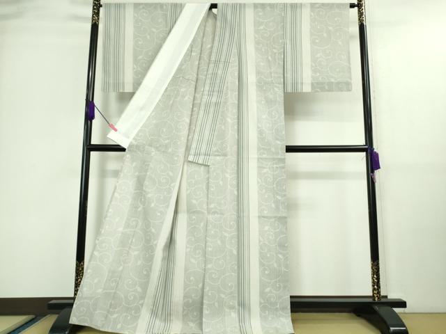 平和屋着物■極上　夏物　本塩沢　夏塩沢　110亀甲　唐草　間道　逸品　未使用　DZAA9626kh5_2
