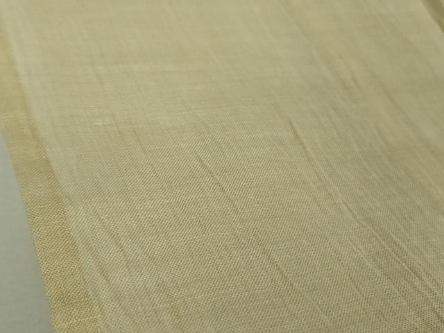 平和屋着物■極上　夏物　本場小千谷ちぢみ　麻　色無地　蒸栗色　逸品　未使用　DZAA9643kh5 平和屋着物□極上 夏物 本場小千谷ちぢみ 麻 色無地 蒸栗色 逸品 未