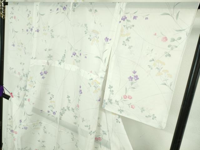 平和屋着物□極上 夏物 洗える最高級着物 ＜英＞はなぶさ謹製 小紋 絽