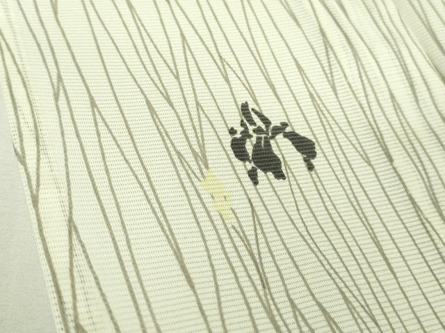 平和屋着物□極上 夏物 洗える最高級着物 ＜英＞はなぶさ謹製 小紋 絽 杜若