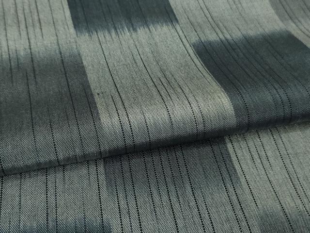 平和屋着物▽極上　紬　単衣　市松文様　逸品　未使用　DZAA9660kh5_6