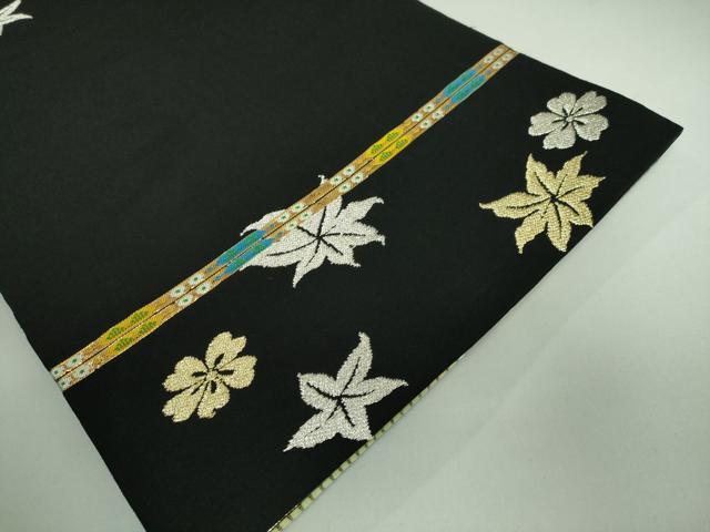 平和屋本店■極上　太鼓柄　本袋帯　龍村平蔵柄　威毛錦　黒地　金銀糸　逸品　DZAA9728kh5 平和屋本店□極上 太鼓柄 本袋帯 龍村平蔵柄 威毛錦 黒地