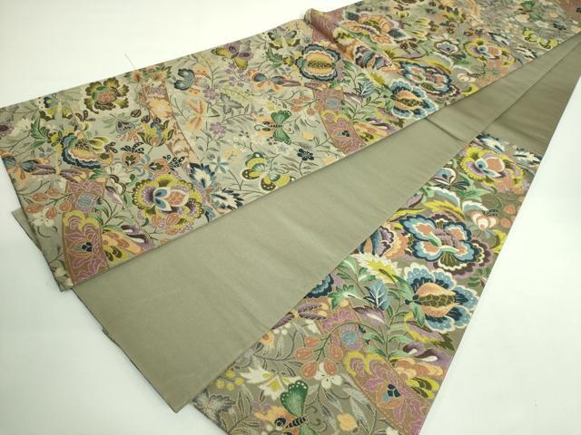 平和屋着物□極上 西陣 白綾苑大庭 六通柄袋帯 薫風豊