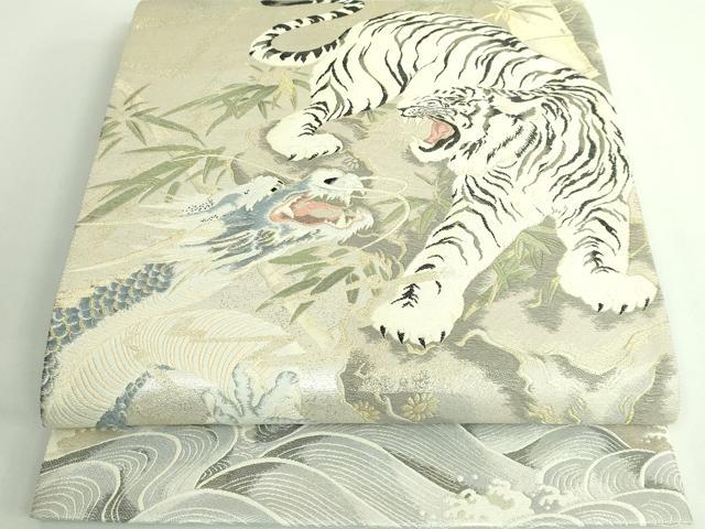 平和屋着物■極上　太鼓柄袋帯　四神　金銀糸　逸品　DZAA9735kh5