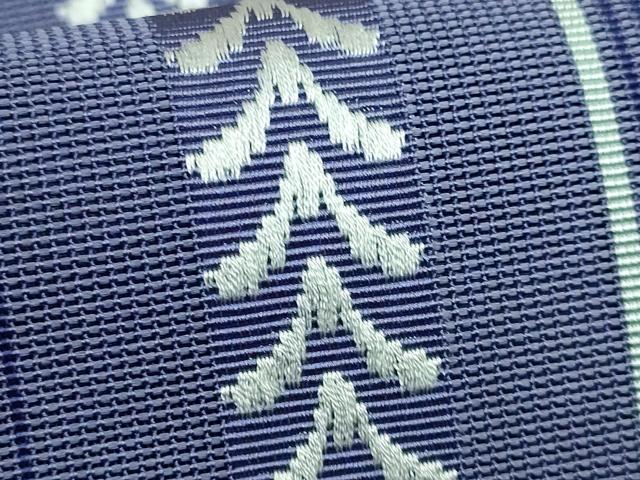 平和屋着物■極上　夏物　本場筑前博多織　つけ帯　紗献上　紫苑色地　逸品　DZAA9762kh5 平和屋着物□極上 夏物 本場筑前博多織 つけ帯 紗献上 紫苑色地 逸品