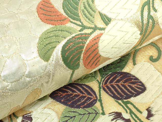 平和屋着物■極上　六通柄袋帯　唐織　辻が花　藤花房　金銀糸　逸品　DZAA9769kh5 平和屋着物□極上 六通柄袋帯 唐織 辻が花 藤花房 金銀糸 逸品