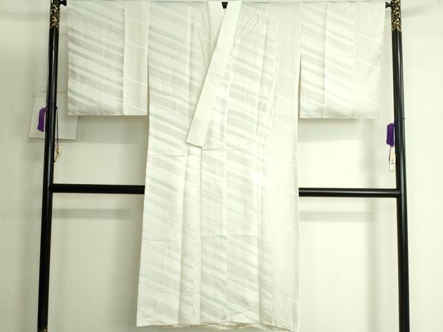 平和屋着物■上質な長襦袢　無双仕立て　斜線文　逸品　未使用　DZAA9786kh5