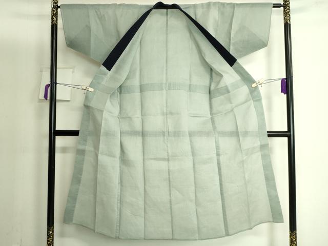 平和屋着物■夏物　男性　長襦袢　岩井茶色地　麻　逸品　DZAA9797kh5 平和屋着物□夏物 男性 長襦袢 岩井茶色地 麻 逸品 DZAA9797kh5