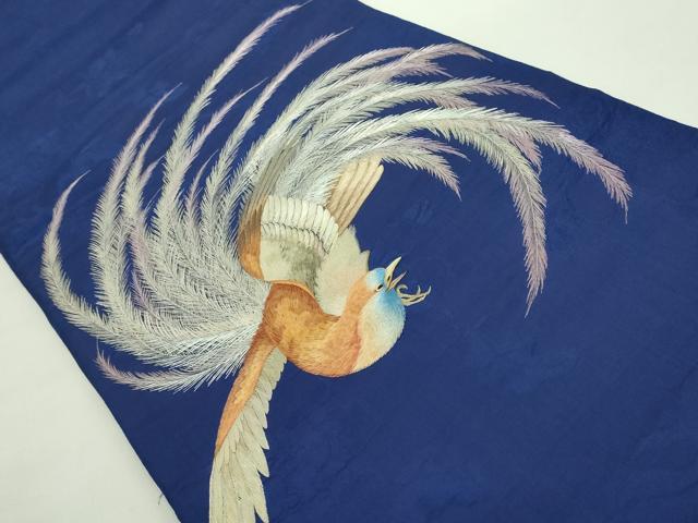 平和屋本店■極上　アンティーク　大正ロマン　丸帯　総手刺繍　鳳凰　逸品　DZAA9808kh5 平和屋本店□極上 アンティーク 大正ロマン 丸帯 総手刺繍 鳳凰 逸品