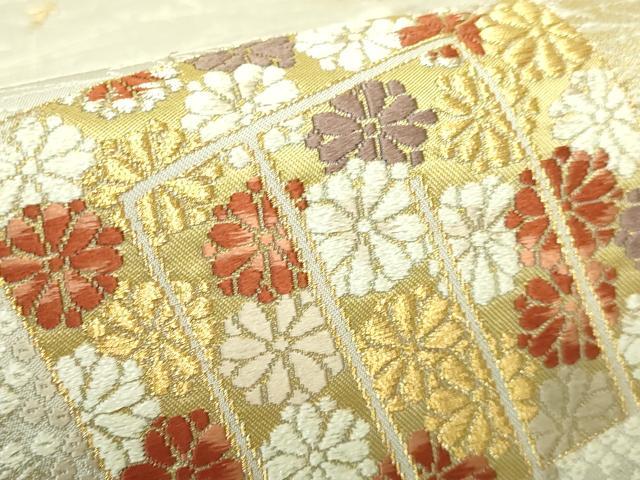 平和屋着物□極上 西陣の名門 加納幸謹製 六通柄袋帯 唐織