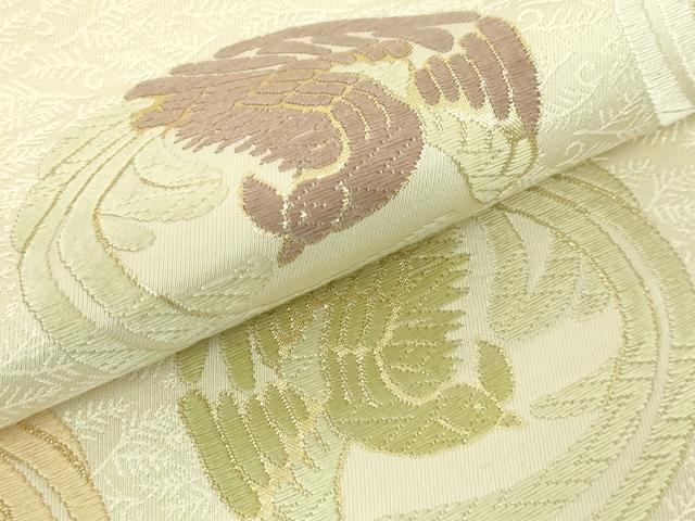 平和屋着物□極上 六通柄袋帯 唐織 鳳凰丸文 金糸 逸品 DZAA9829kh5