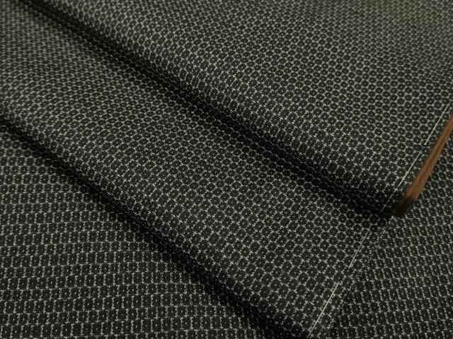 平和屋着物□極上 男性 お召 アンサンブル 亀甲柄 逸品 未使用 DZAA9865kh5