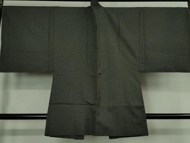 平和屋着物■極上　男性　お召　アンサンブル　亀甲柄　逸品　未使用　DZAA9865kh5 平和屋着物□極上 男性 お召 アンサンブル 亀甲柄 逸品 未使用 DZAA9865kh5