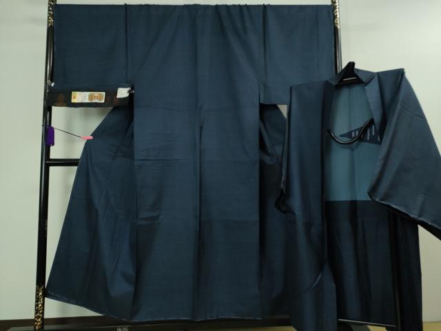 平和屋着物■極上　男性　本場大島紬　アンサンブル　キングサイズ　長羽織　120亀甲　赤崎憲次作　証紙付き　逸品　未使用　DZAA9874kh5