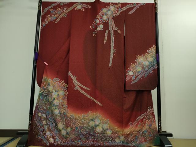 平和屋着物■極上　振袖　辻が花　暈し染め　金彩　金通し地　やまと誂製　逸品　DZAA9889kh5