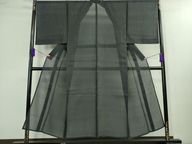 平和屋本店■極上　夏物　男性　白鷹お召　蚊絣　濃藍色地　逸品　未使用　DZAA9905kh5