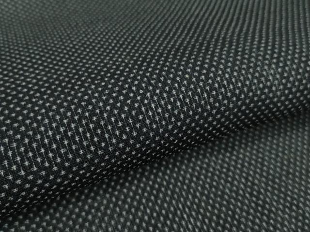 平和屋本店■極上　夏物　男性　白鷹お召　蚊絣　濃藍色地　逸品　未使用　DZAA9905kh5_3