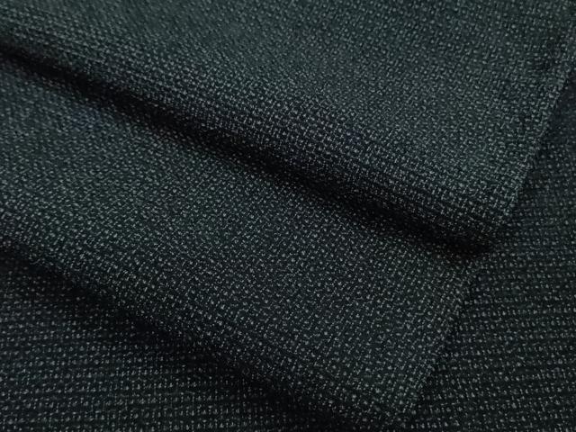 平和屋着物▽極上　男性　本塩沢　単衣　110亀甲　濃紺地　逸品　DZAA9908kh5_5
