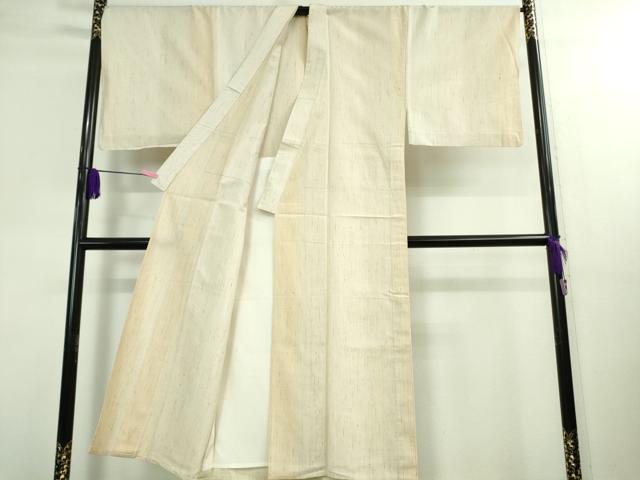 平和屋本店□極上 男性 ぜんまい紬 単衣 キングサイズ 逸品 DZAA9912kh5 