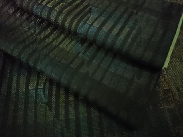 平和屋着物■極上　本場大島紬　7マルキ　幾何学文様　逸品　DZAA9933kh5