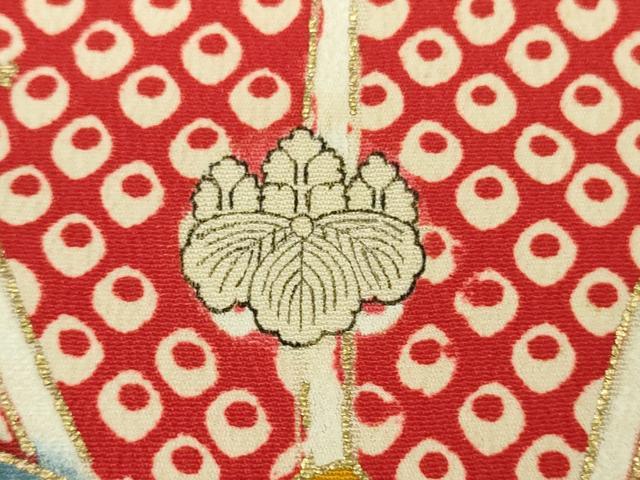 平和屋本店■極上　アンティーク　大正ロマン　振袖　相良刺繍　駒刺繍　飛鶴花文　金銀彩　逸品　DZAA9969kh5 平和屋本店□極上 アンティーク 大正ロマン 振袖 相良刺繍 駒刺繍 飛鶴花