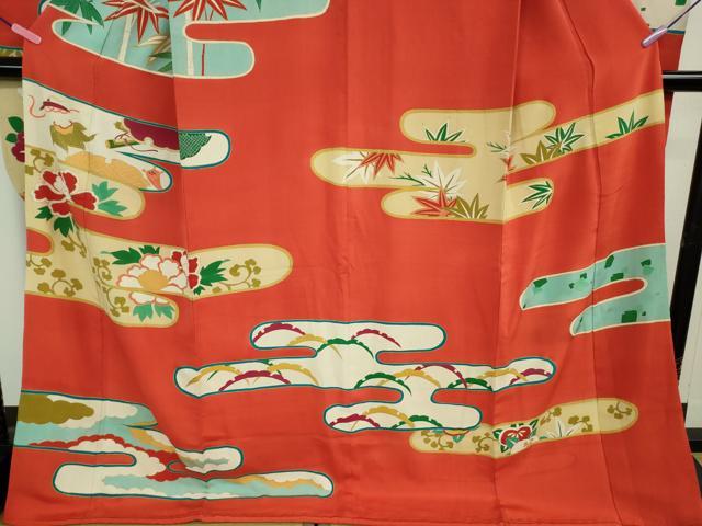 平和屋本店■極上　アンティーク　大正ロマン　振袖　エ霞吉祥文　金彩　逸品　DZAA9971kh5 平和屋本店□極上 アンティーク 大正ロマン 振袖 エ霞吉祥文 金彩 逸品