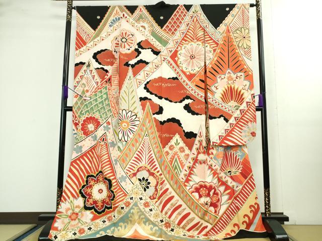 (う59) 百花ノ薫り ✦ 華やぐ大正ロマン アンティーク振袖㊗️④点セット う59) 百花ノ薫り ✦ 華やぐ大正ロマン アンティーク振袖㊗️④点