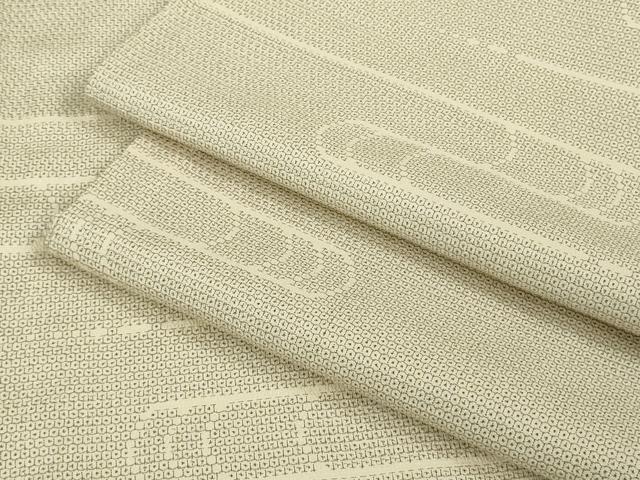 平和屋着物■極上　本塩沢　単衣　110亀甲　流水文　逸品　DZAA9997kh5