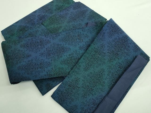 平和屋着物■極上　つけ帯　紬地　花菱文　逸品　DZAB0022kh5 平和屋着物□極上 つけ帯 紬地 花菱文 逸品 DZAB0022kh5